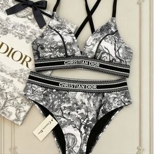 Dior Toile de Jouy Print Bikini